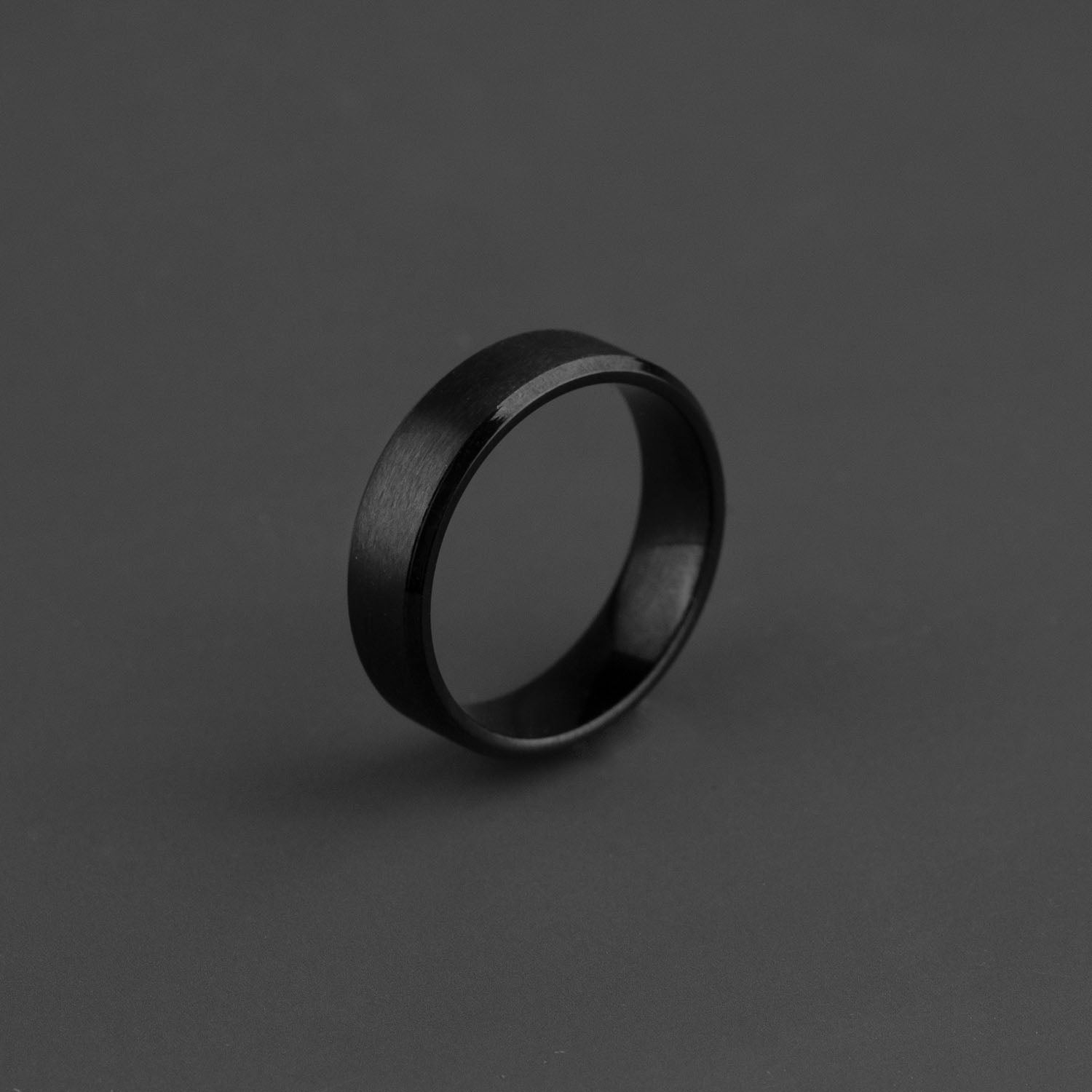 Elysium Ares 8mm Ring | Solid Elysium Black Diamond Ring